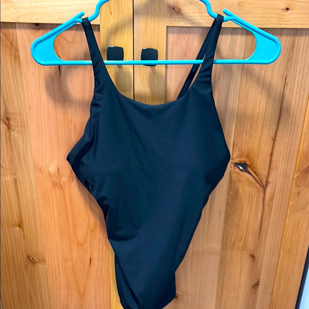Athleta Black Tankini Top